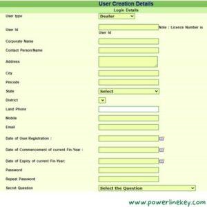 rubber dealer-trading license online user registration procedure explained by powerlinekey