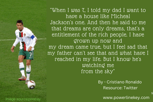 Cristiano ronaldo'squotes about his father