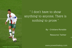 cristiano ronaldo 
's motivating quotes