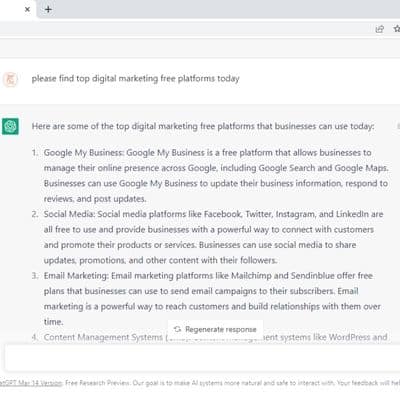 How to find free business marketing tools using Chat gpt |  Find free business promotion tools