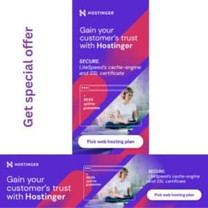 Hosting offer by Hostinger