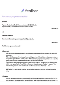 feather contract Brand Manufacturing | Marketing | B2B Deals About Us